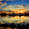 Southshore sunrise reflection Mono Lake Eastern Sierra Nevada California