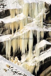 Giant icicles winter in Tumwater-Canyon Leavenworth WA